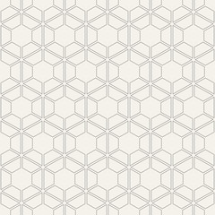 Abstract seamless pattern. Hexagonal grid.