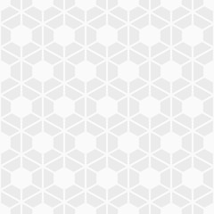 Abstract seamless pattern. Hexagonal grid.