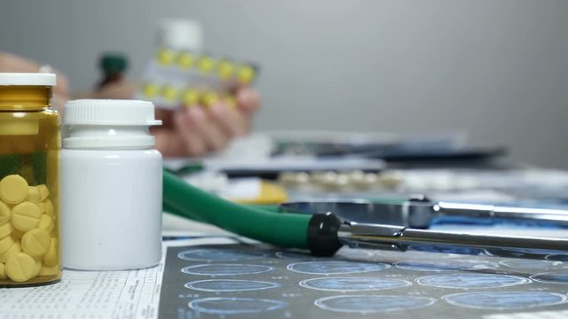 woman doctor at work