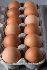 A Carton of Brown Eggs