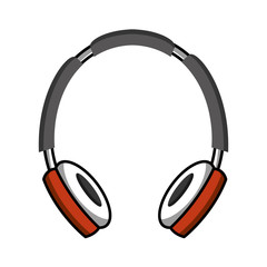 headphone music player isolated icon vector illustration design