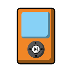 music player isolated icon vector illustration design