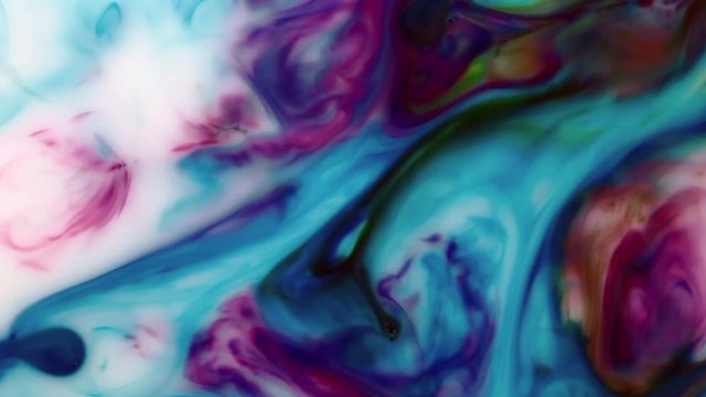 Full HD. Abstract background. Liquid ink blending burst swirl fluid