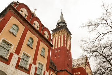 Obraz premium Exterior of beautiful art nouveau building