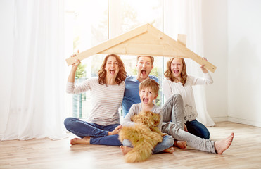 happy young family 
