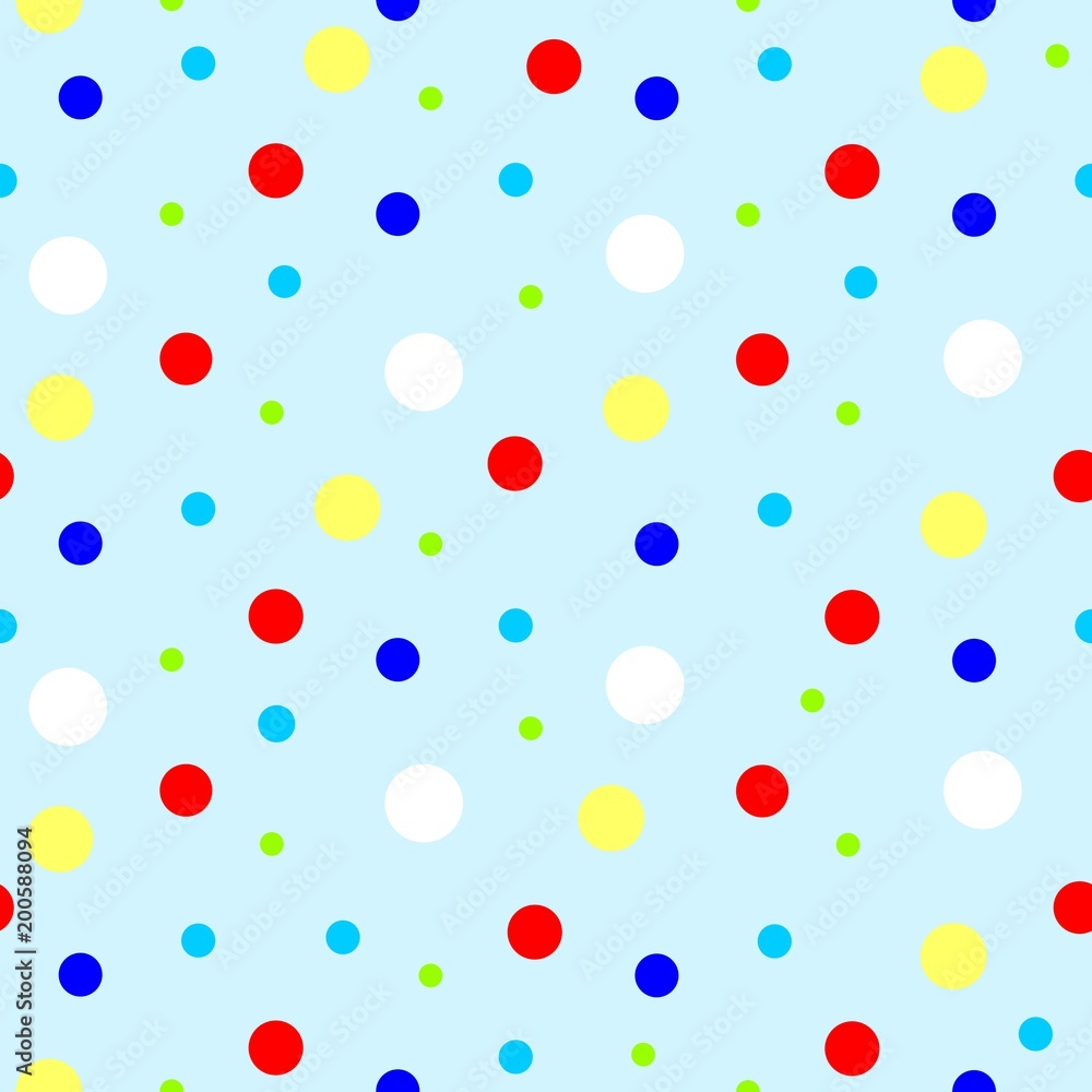 Poster seamless vector pattern with dots. colorful background.