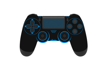 Gamepad for a game console in vector on a white background.Joystick for the new console vector illustration.