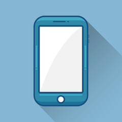 Smartphone Flat Design. illustrator vector.