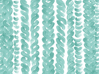 Colorful hand drawn texture of blue design knit texture lines on white background, isolated fashion illustration painted by oil color brush, high quality