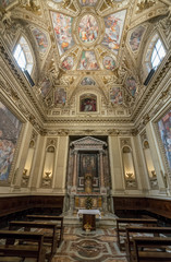 Fototapeta na wymiar Side Chapel of the Basilica of St Mary in Trastevere