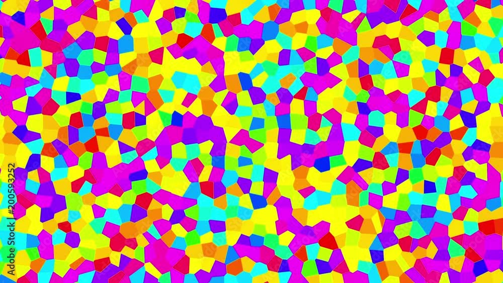 Poster vivid mosaic animation seamles loop six seconds