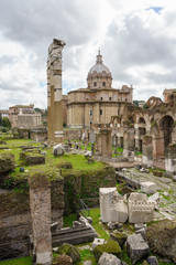 Fototapeta premium Church of St Cosma and Damion in Rome