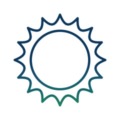 sun energy ecology hot power image vector illustration degraded color