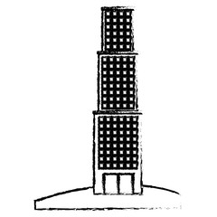 smart building architecture ecology energy alternative  vector illustration sketch