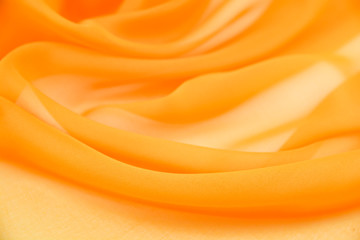 Texture chiffon fabric orange color for backgrounds   