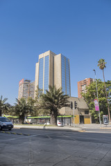 Fototapeta na wymiar High Rise buildings in Santiago, Chile
