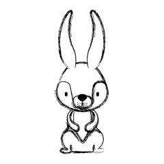 Obraz premium cute rabbit easter celebration