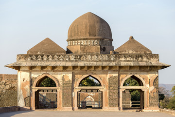 Jahaz Mahal , Ship Palace in sunrise. Mandu, Madhya Pradesh. India