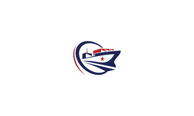 ship, tanker, freighter, sea, global, international, emblem symbol icon vector logo - 200606285