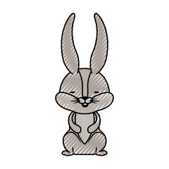 cute rabbit easter celebration