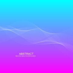 Abstract wave background. Geometric template for your design brochure, flyer, report, website, banner. Vector illustration.