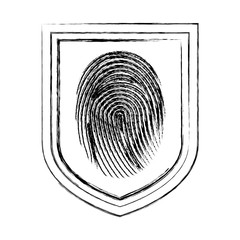 shield with fingerprint access