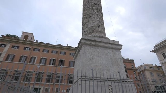 Latin inscription on the Marcus Aurelius Column in Rome