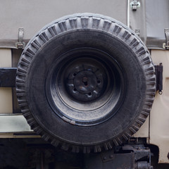 car spare wheel close-up