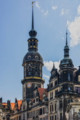Obraz premium Dresden Cathedral of the Holy Trinity or Hofkirche, Dresden Castle in Dresden, Saxrony, Germany