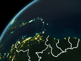 Night over Caribbean
