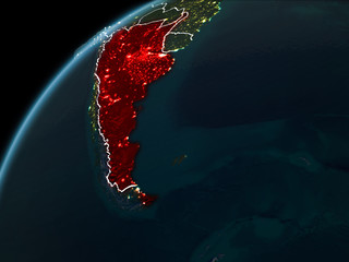 Night over Argentina
