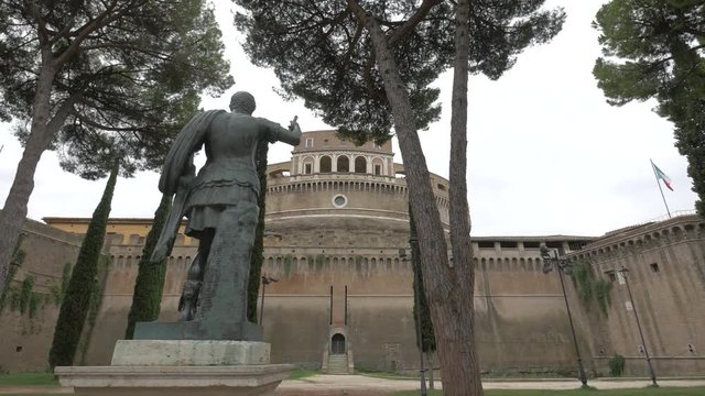 The Mausoleum of Hadrian in Rome