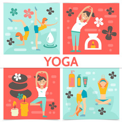 Flat Yoga Composition