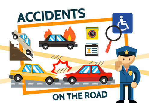 Flat Road Accidents Composition