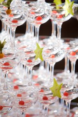 Crystal glasses for holiday