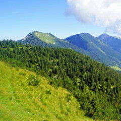 Blick vom Wank ( 1780 Meter ) auf das ESTER-GEBIRGE ( über Garmisch-Partenkirchen ) 