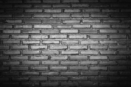 black brick wall background, Iron style, gloomy color.