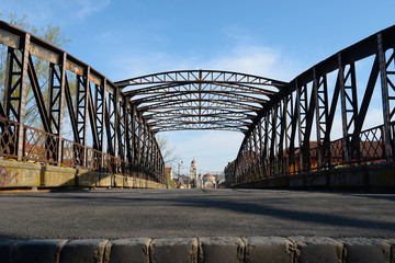 Fototapeta na wymiar timisoara metal bridge
