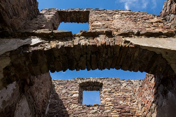 Ruins of the smelter in Samsonow, Poland