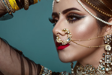 Portrait of beautiful indian girl