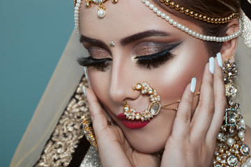 Portrait of beautiful indian girl