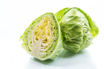 cabbage young green