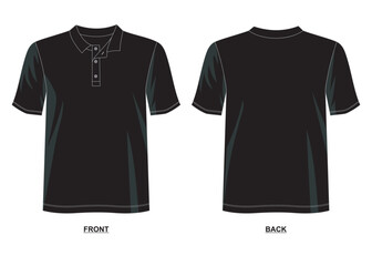 design vector t shirt template collection for men  - obrazy, fototapety, plakaty