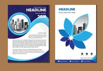 Fototapeta premium Business abstract vector template. Brochure design, cover modern layout, annual report, poster, flyer in A4 with colorful triangles, geometric shapes for tech, science, market with light background