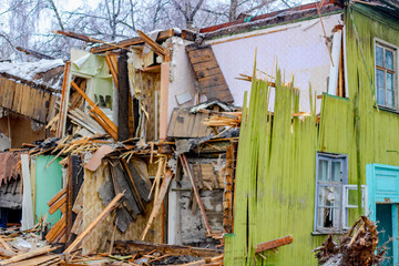 Demolition of dilapidated houses
