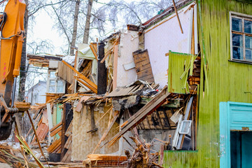 Demolition of dilapidated houses
