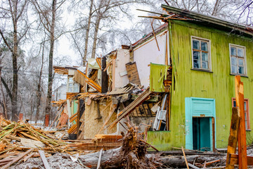 Demolition of dilapidated houses
