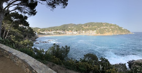 View of camí de ronda In Calella de Palafrugell in the costa brava, Catalonia, Spain