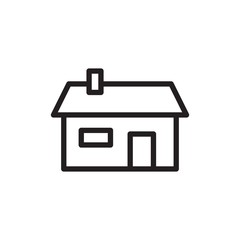 house, real estate outline vector icon