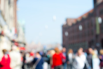 Obraz premium Unfocused outdoor city background